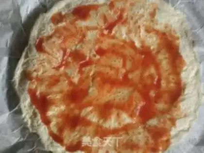 Make Ham sausage pizza step 7