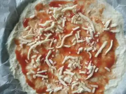 Make Ham sausage pizza step 8
