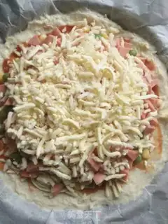 Make Ham sausage pizza step 11
