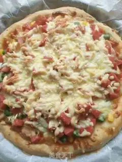 Make Ham sausage pizza step 13