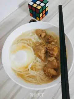 Make Cream steak egg noodles step 6