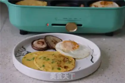 Make A mushroom egg onion waffles step 5