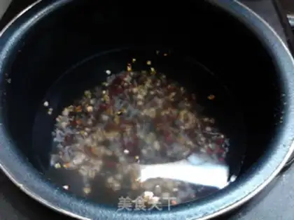 Make Porridge for the red beans step 4