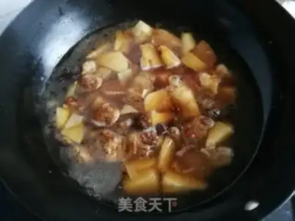 Make Potato red meat step 5