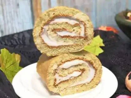 Make Cake rolls with tea and mud step 13