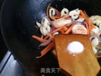 Make Seafood rice powder step 10
