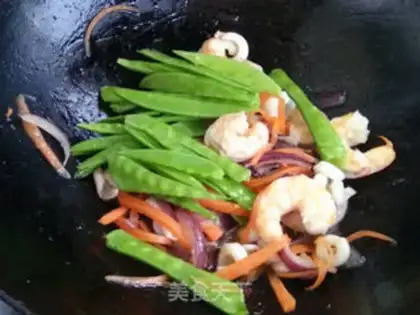 Make Seafood rice powder step 11