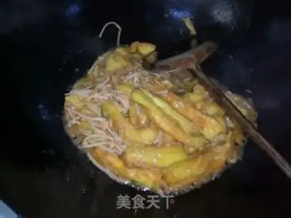 Make Ginger mushrooms and eggplants step 17