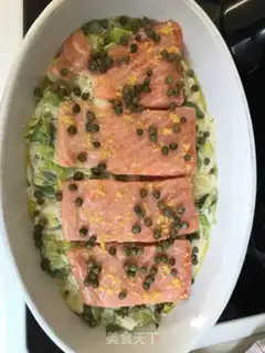 Make A salmon roasted fish step 11