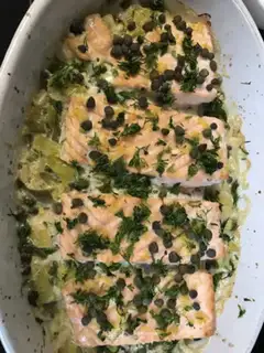 Make A salmon roasted fish step 12