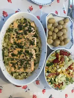 Make A salmon roasted fish step 15