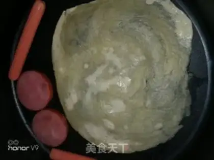 Make Egg ham grab cake step 2