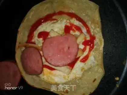 Make Egg ham grab cake step 5