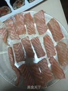 Make Sushi salmon step 1