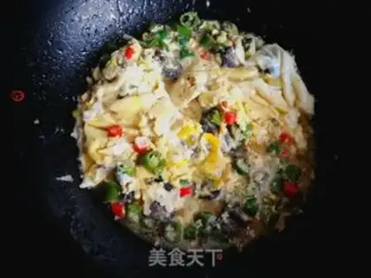 Make Sea cucumbered eggs step 9