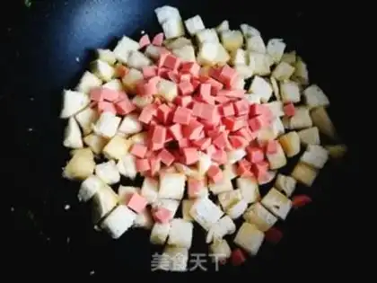 Make ♪ Spooned ham and sausage ♪ step 6
