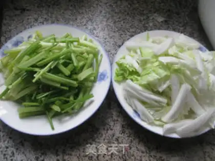 Make The cabbage and celery step 0