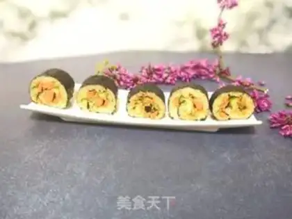 Make Cucumber carrot sushi step 9
