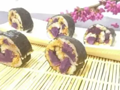 Make Potato sushi step 8