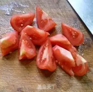 Make Tomato silk fried eggs step 7