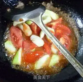 Make Tomato silk fried eggs step 11