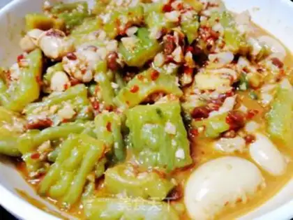 Make Garlic greasy chicken kidney step 4