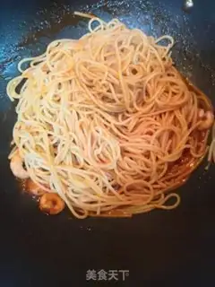 Make Shrimp fried pasta step 3