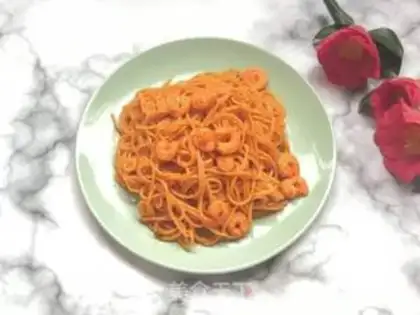 Make Shrimp fried pasta step 5
