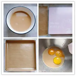Make Pearl milk box cake step 1