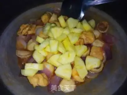 Make Pineappleball oil tofu step 10