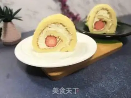 Make Strawberry roll step 12