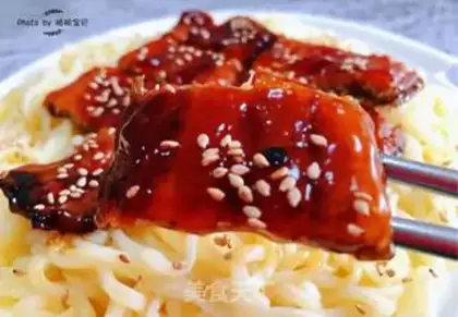 Make Eel noodles step 11