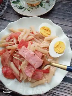 Make Ham tomato pasta step 14
