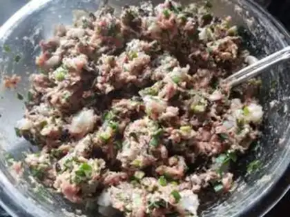 Make Shrimp pork dumplings step 10