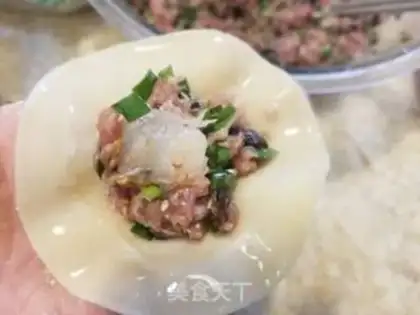 Make Shrimp pork dumplings step 12