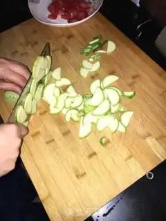 Make Tomatoes are fried step 1