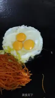Make Carrot fried eggs step 5