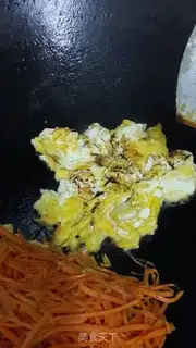 Make Carrot fried eggs step 7