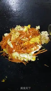 Make Carrot fried eggs step 8