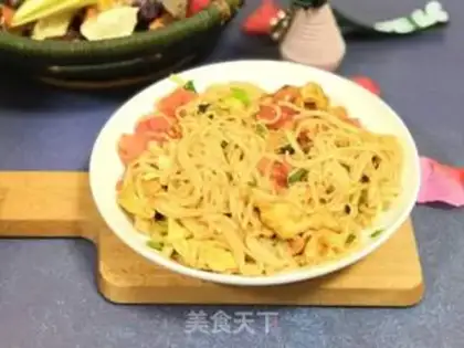 Make Tomato egg noodles step 9