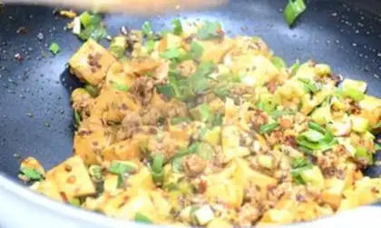 Make Meat and garlic tofu step 7