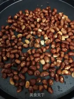 Make Little oiled peanut rice step 3