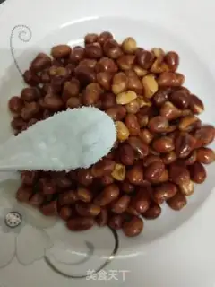 Make Little oiled peanut rice step 4