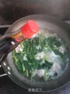 Make Spinach meatballs, cat ears step 7