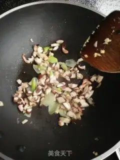 Make Powder rice for mushroom eggs step 3