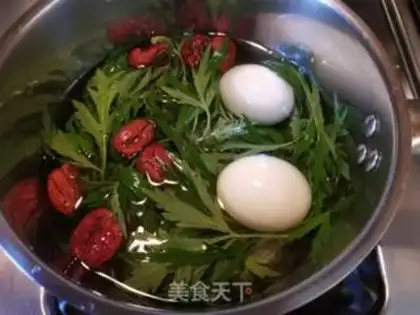 Make Leafgrass eggs, black sugar step 4