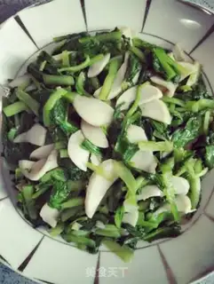 Make Little cabbage fried abalone mushrooms step 10