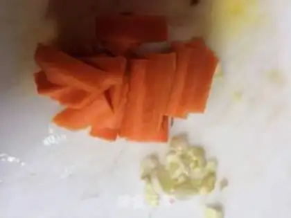 Make Carrots for the heart step 1
