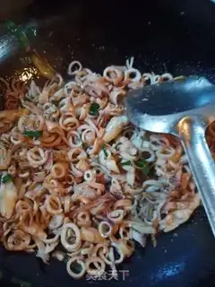 Make Garlic squid step 3