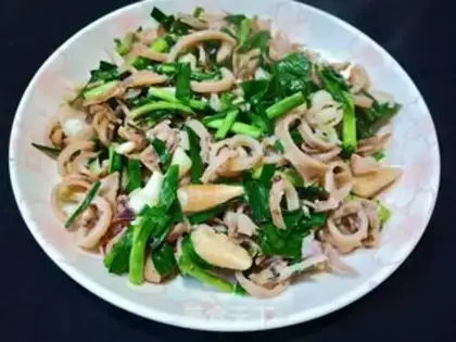 Make Garlic squid step 5